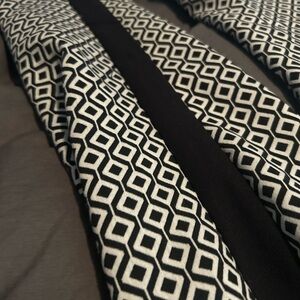 Women’s Black and White “Tuxedo” trousers